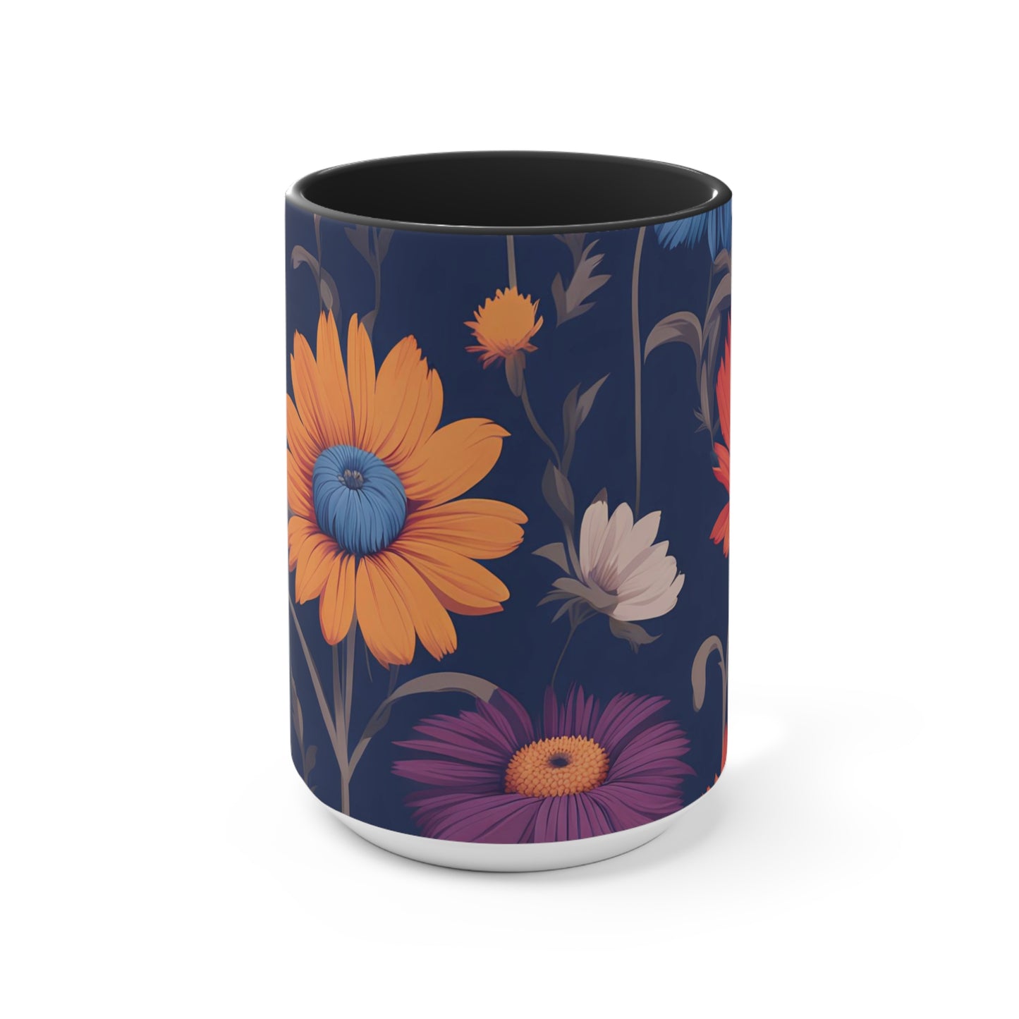 Fun Wildflowers, Ceramic Mug - Perfect for Coffee, Tea, and More!
