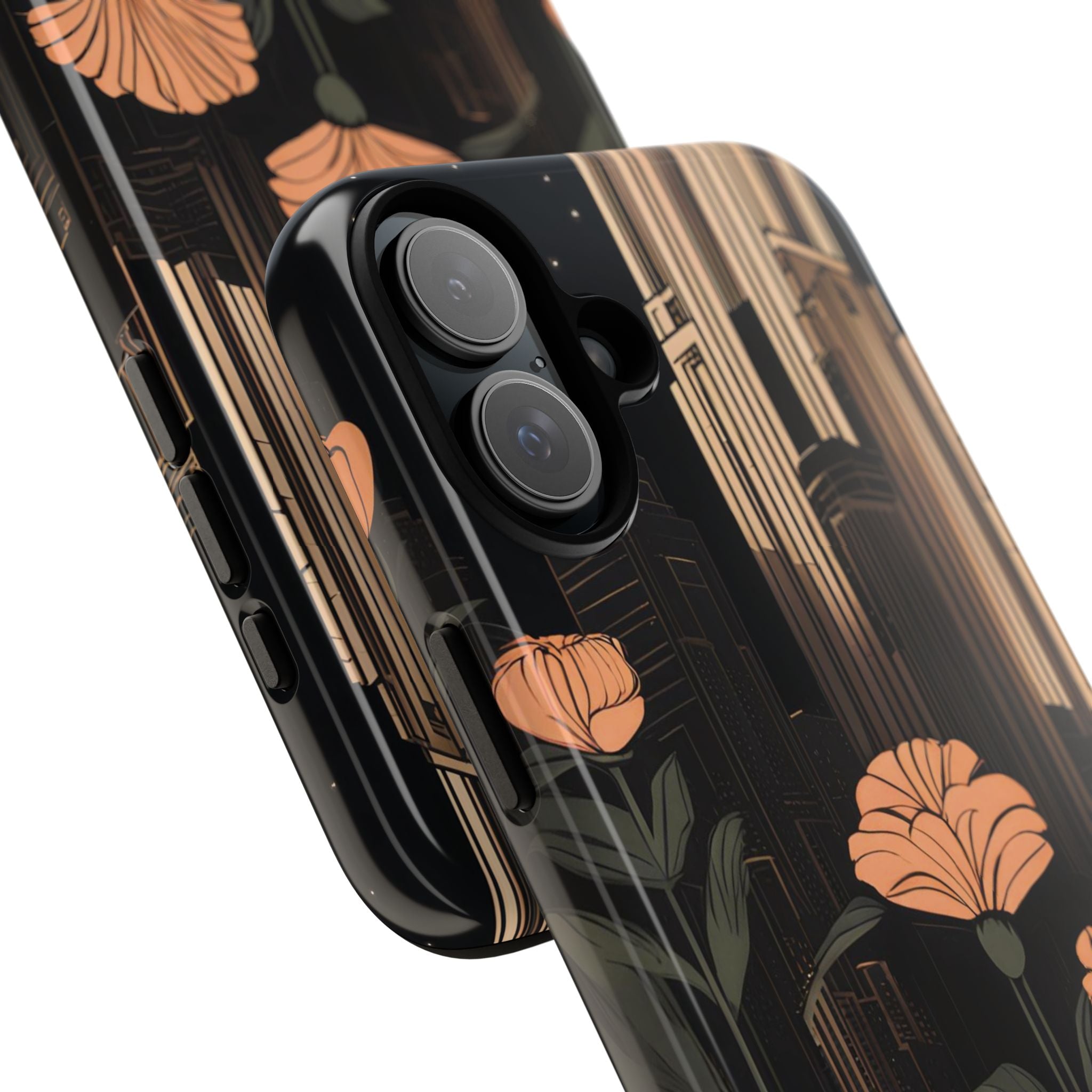 Urban Evening with Flowers, Cell Phone Case