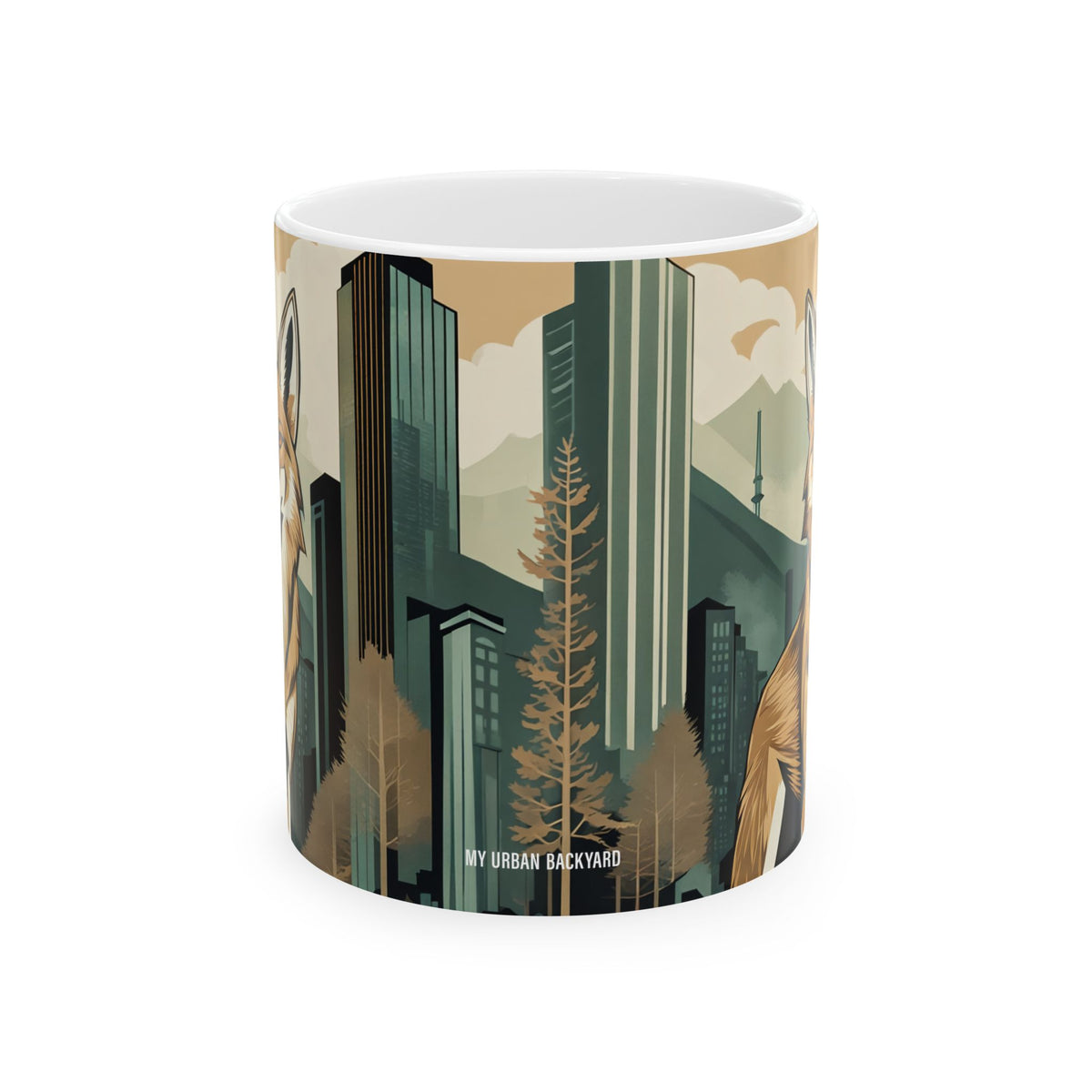 Urban Coyote Ceramic Mug