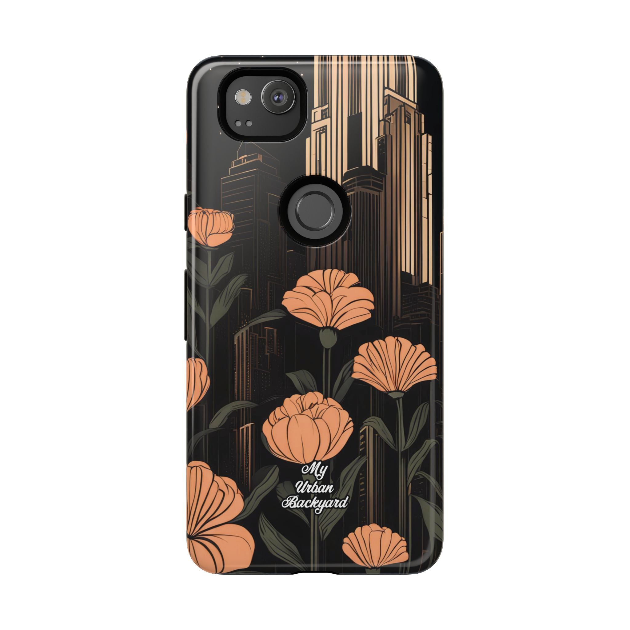 Urban Evening with Flowers, Cell Phone Case