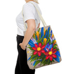 Vibrant Wildflowers Tote Bag with Cotton Handles For Everyday Use, 3 Sizes