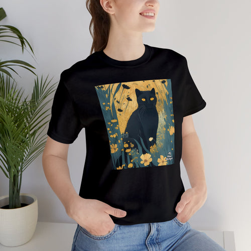 Bella Moonpaw, Cat Unisex Cotton T-Shirt