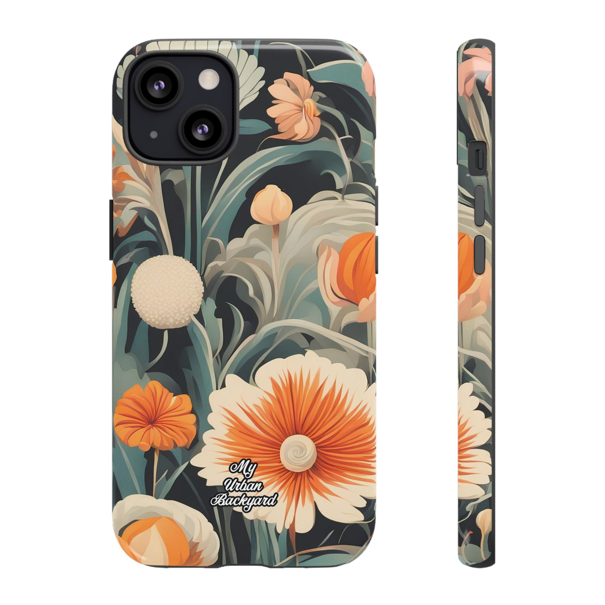 Orange and White Flowers, Cell Phone Case - Apple, Samsung, Google Pixel