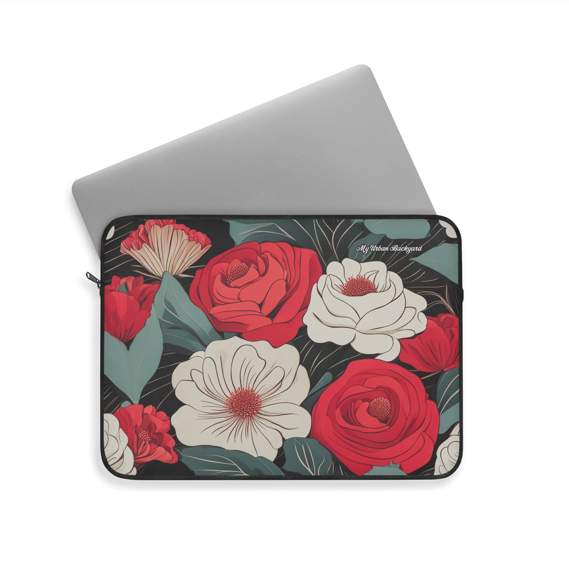 Floral Laptop Sleeve - Stylish Flower Tech Case, Perfect for Students, Office Use, Mother's Day Gift, Laptop Protection