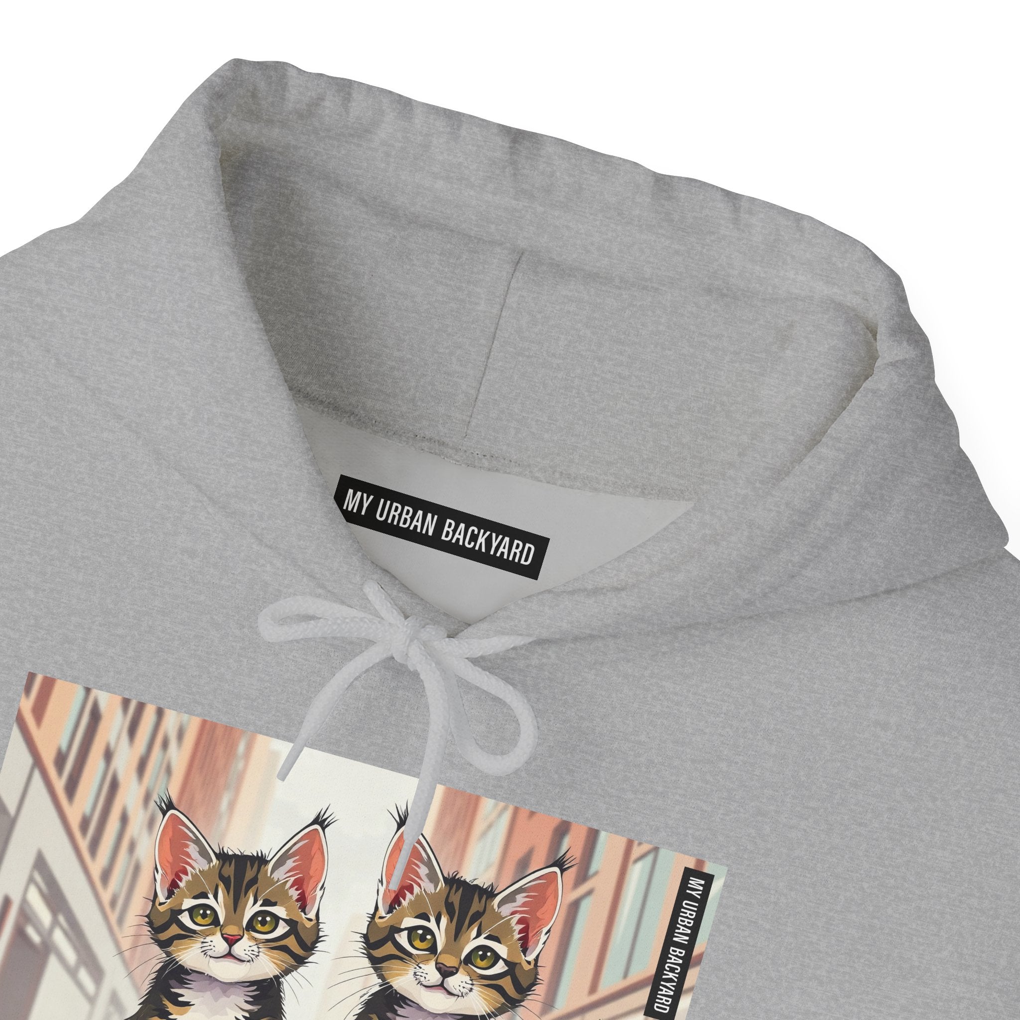 Cute Tabby Kittens Hooded Sweatshirt, Cozy Gift for Pet Owners, Cat Mom Hoodie, Cute Cat Sweatshirt, Cat-Themed Apparel, Animal Lover Gift