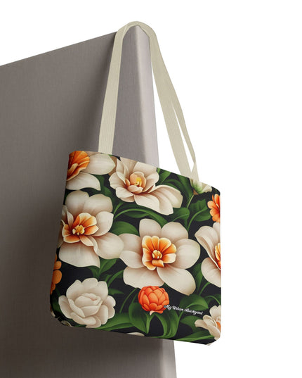 Pretty Flowers Tote Bag with Cotton Handles For Everyday Use, 3 Sizes