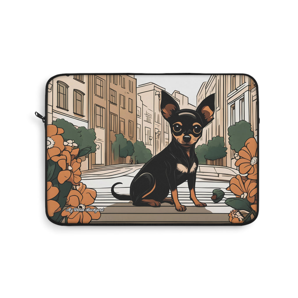 Ricky Barkley, Dog Laptop Sleeve, Cute Laptop Case, Pet Lover Gift, Chihuahua Design Sleeve, 3 Sizes