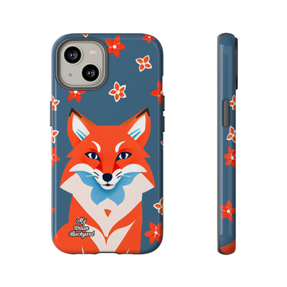 Fox with Flowers, Cell Phone Case - Apple, Samsung or Google Pixel