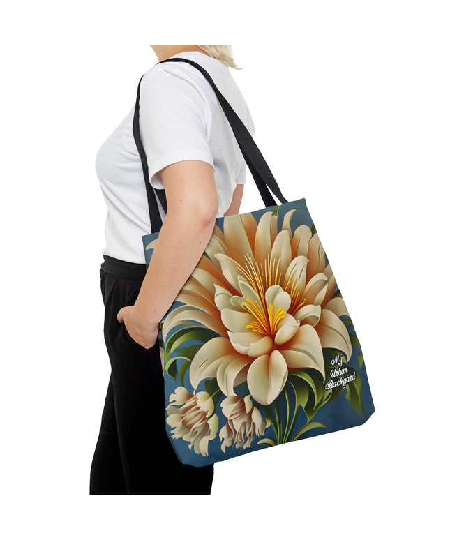 Large White Flower, Tote Bag for Everyday Use - Durable and Functional