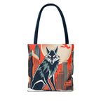 City Wolf Tote Bag, Tote with Cotton Handles For Everyday Use, 3 Sizes