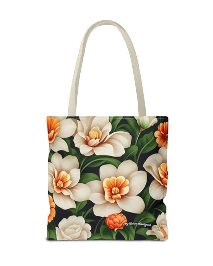 Pretty Flowers Tote Bag with Cotton Handles For Everyday Use, 3 Sizes