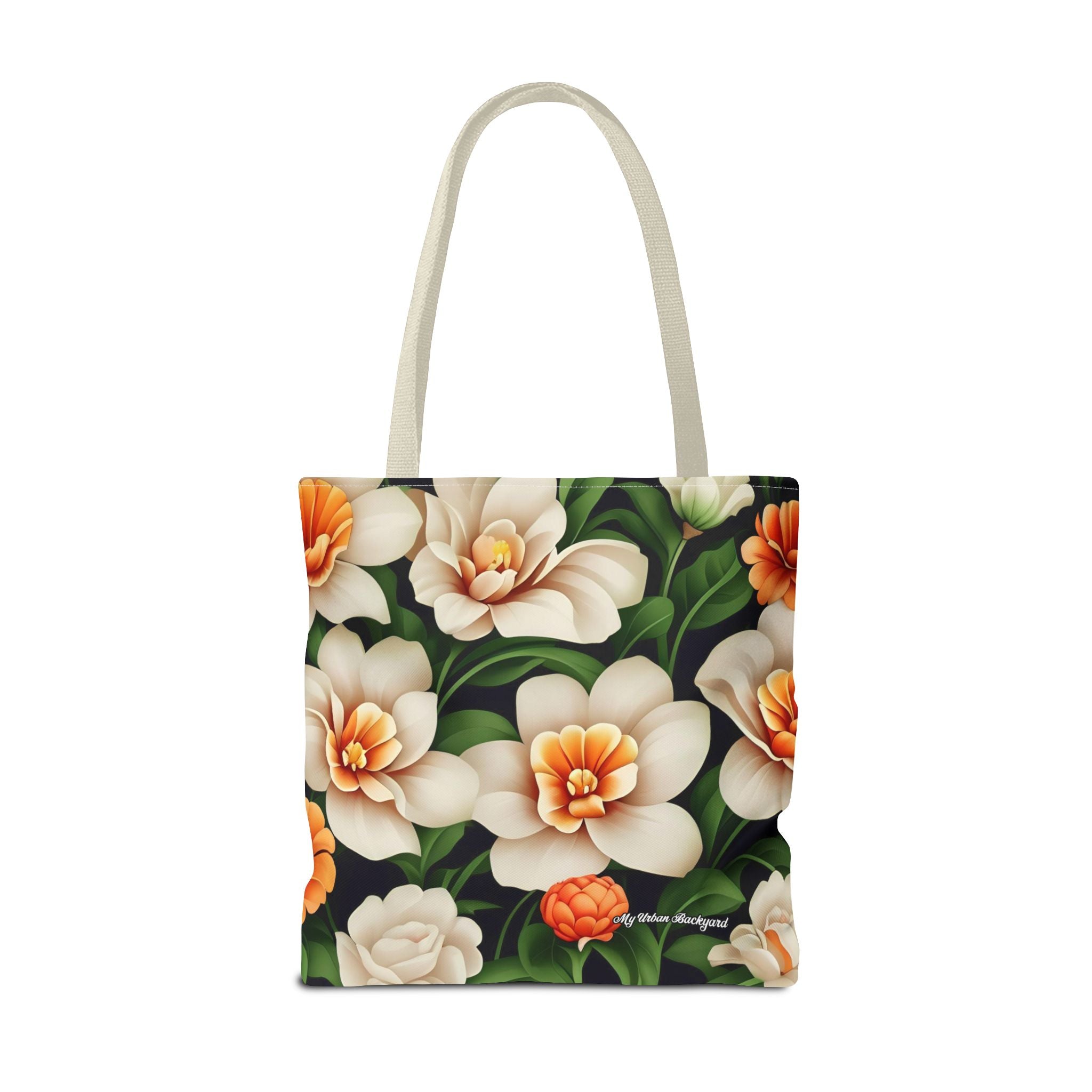 Pretty Flowers Tote Bag with Cotton Handles For Everyday Use, 3 Sizes