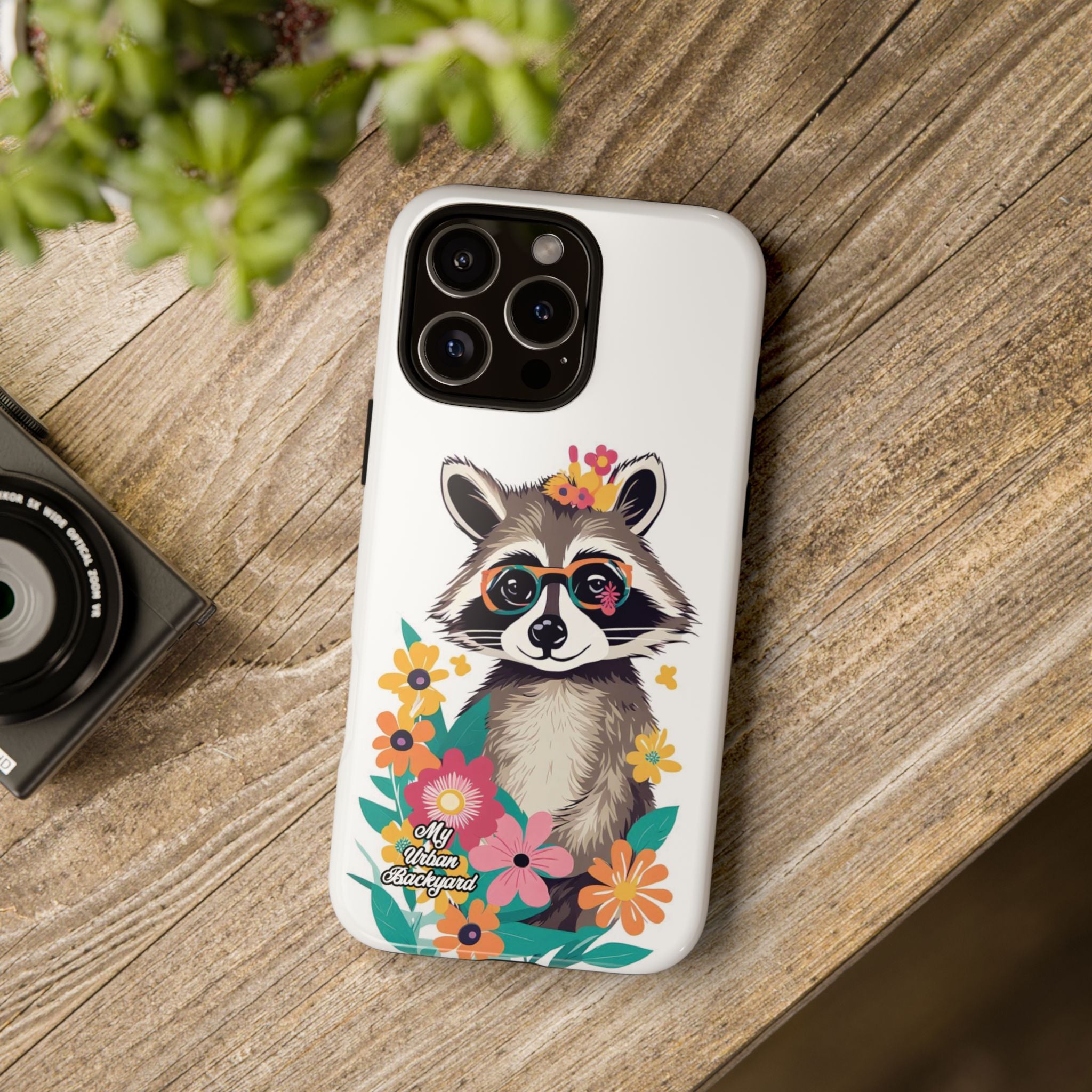 Raccoon with Glasses, Cell Phone Case - Apple, Samsung or Google Pixel