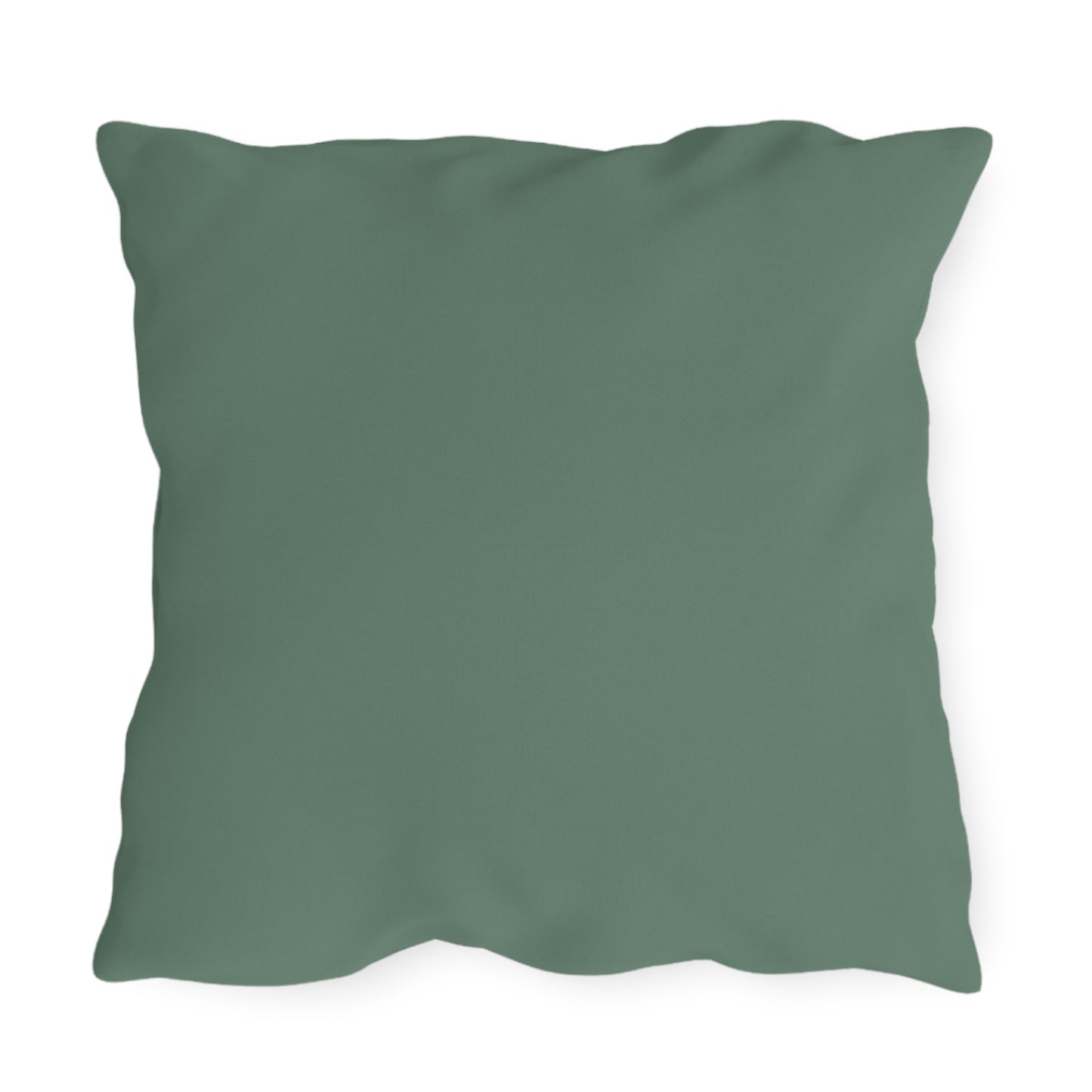 Green-Eyed Cat, Slate Green accent color, Throw Pillow, Indoor/Outdoor Decor for Home or Office