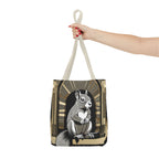 Art Deco Squirrel, Tote Bag with Cotton Handles For Everyday Use, 3 Sizes