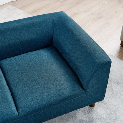 Modern Dog Sofa With Backrest And Armrests, 39.5" For Medium And Large Dogs, Blue or Grey