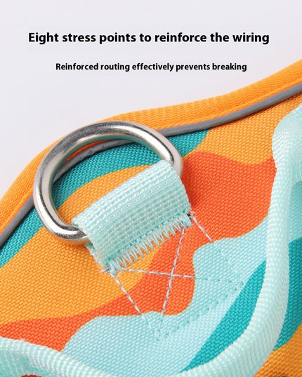 Dog Chest And Back Reflective Harness, Commuter Hand Holding Rope