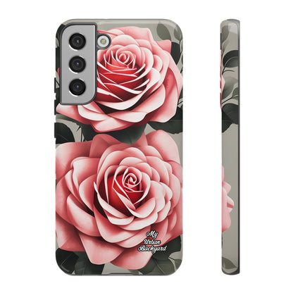 Pink Rose Flowers, Cell Phone Case - Apple, Samsung or Google Pixel