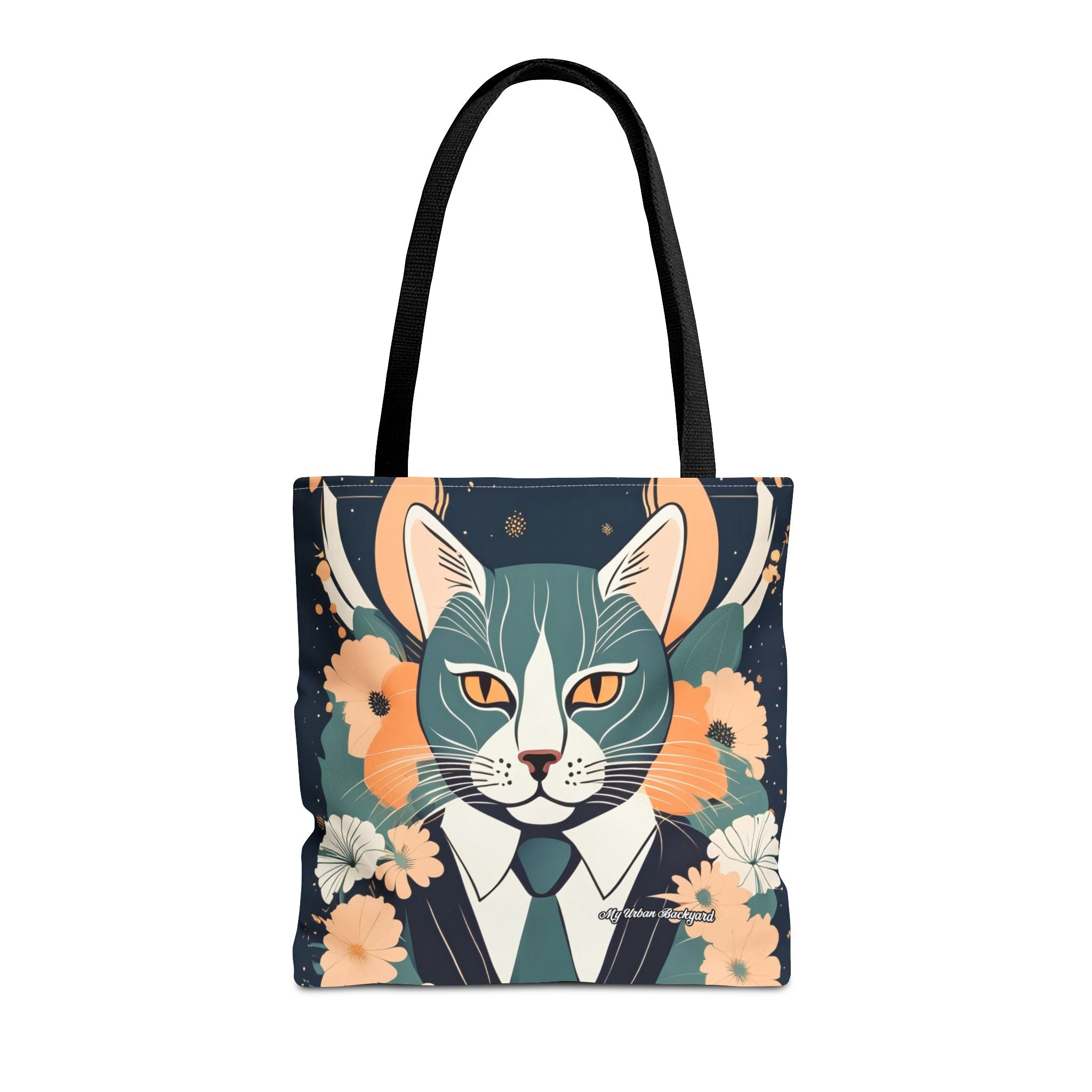 Simon Whiskerford, Cat Tote Bag with Cotton Handles For Everyday Use, 3 Sizes