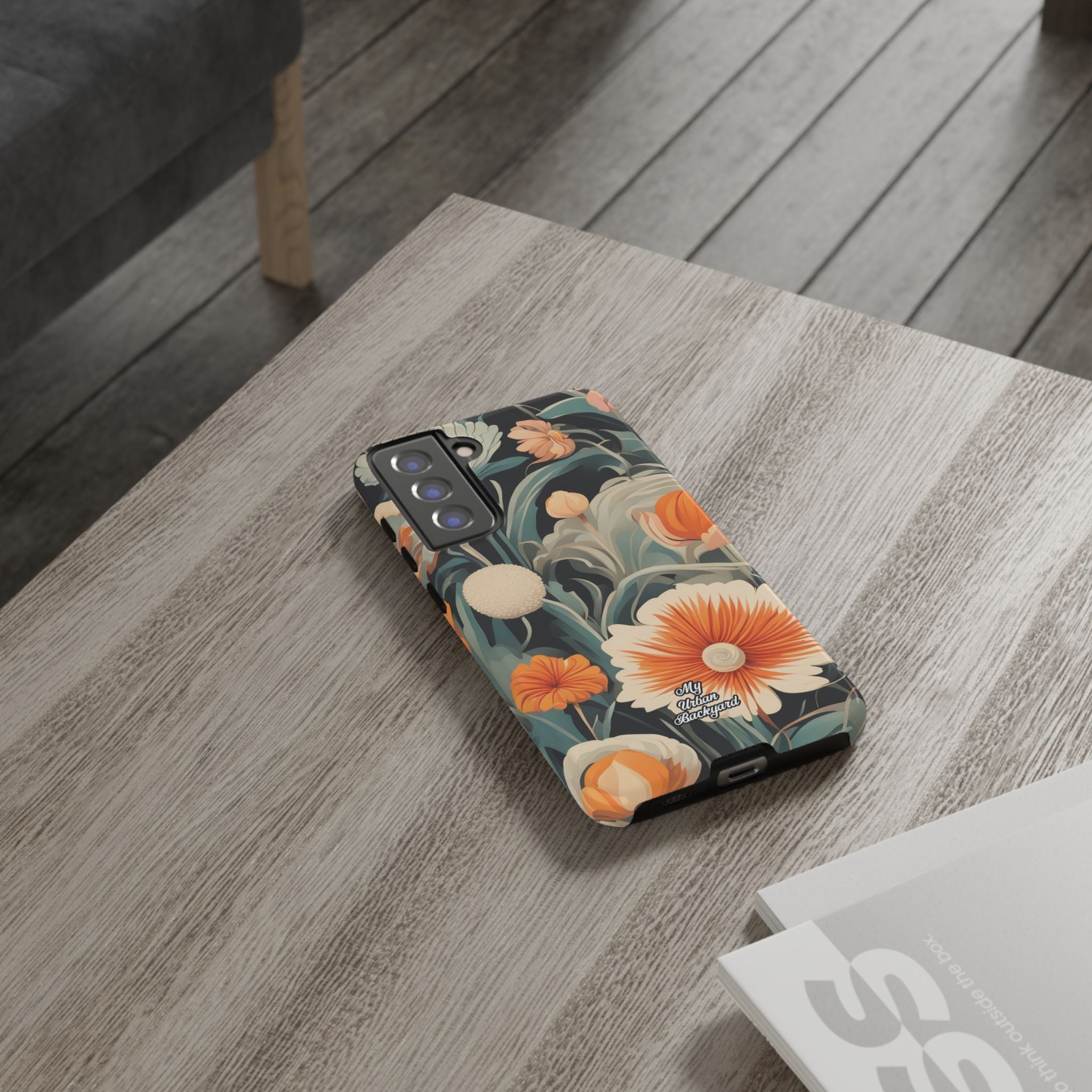 Orange and White Flowers, Cell Phone Case - Apple, Samsung, Google Pixel