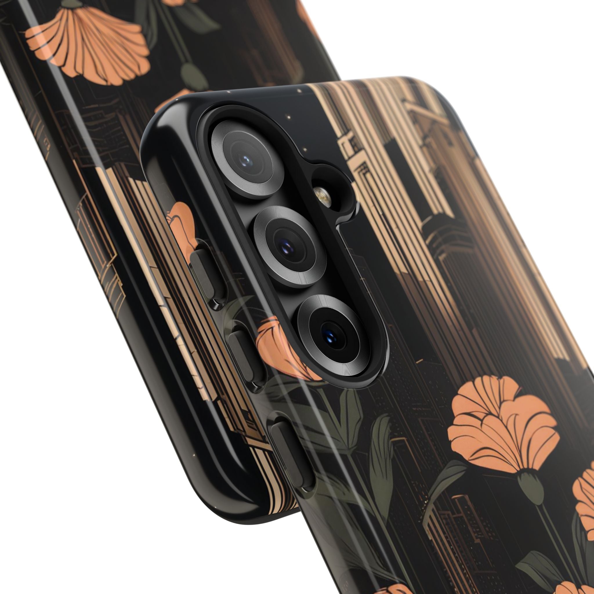 Urban Evening with Flowers, Cell Phone Case