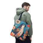 Colorful Bird Tote Bag with Cotton Handles For Everyday Use, 3 Sizes