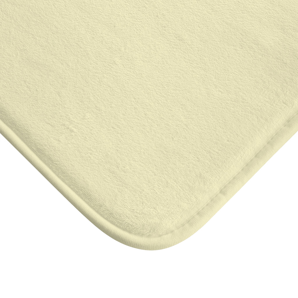 Yellow Memory Foam Bath Mat — Soft Absorbent Bathroom Rug, 2 sizes