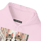 Cute Tabby Kittens Hooded Sweatshirt, Cozy Gift for Pet Owners, Cat Mom Hoodie, Cute Cat Sweatshirt, Cat-Themed Apparel, Animal Lover Gift