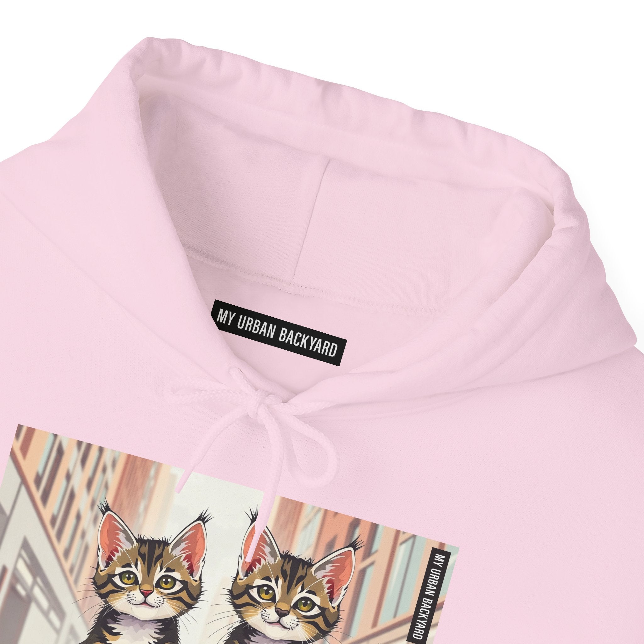 Cute Tabby Kittens Hooded Sweatshirt, Cozy Gift for Pet Owners, Cat Mom Hoodie, Cute Cat Sweatshirt, Cat-Themed Apparel, Animal Lover Gift