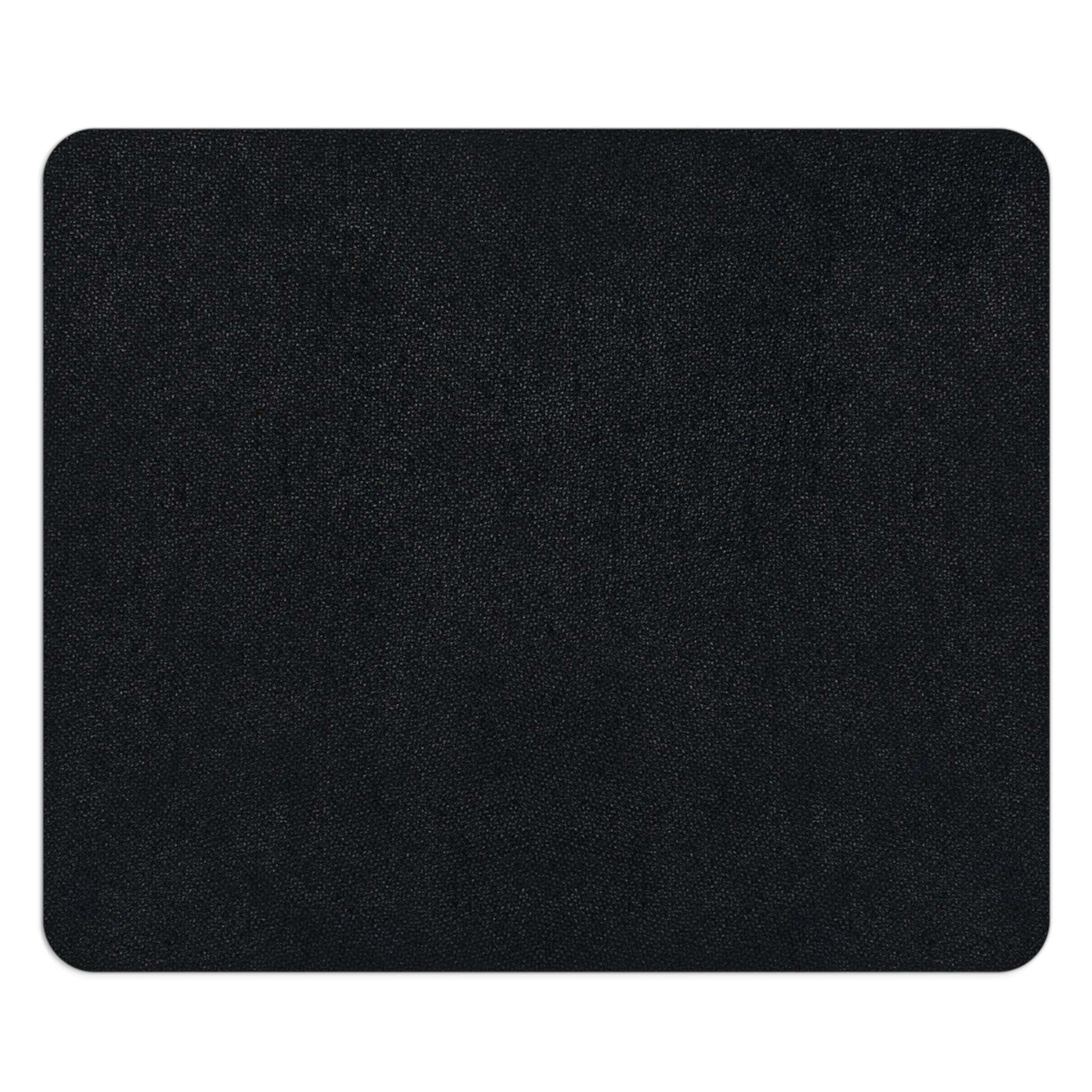 Computer Mouse Pad, Non-slip rubber bottom, Black Cat w Flowers