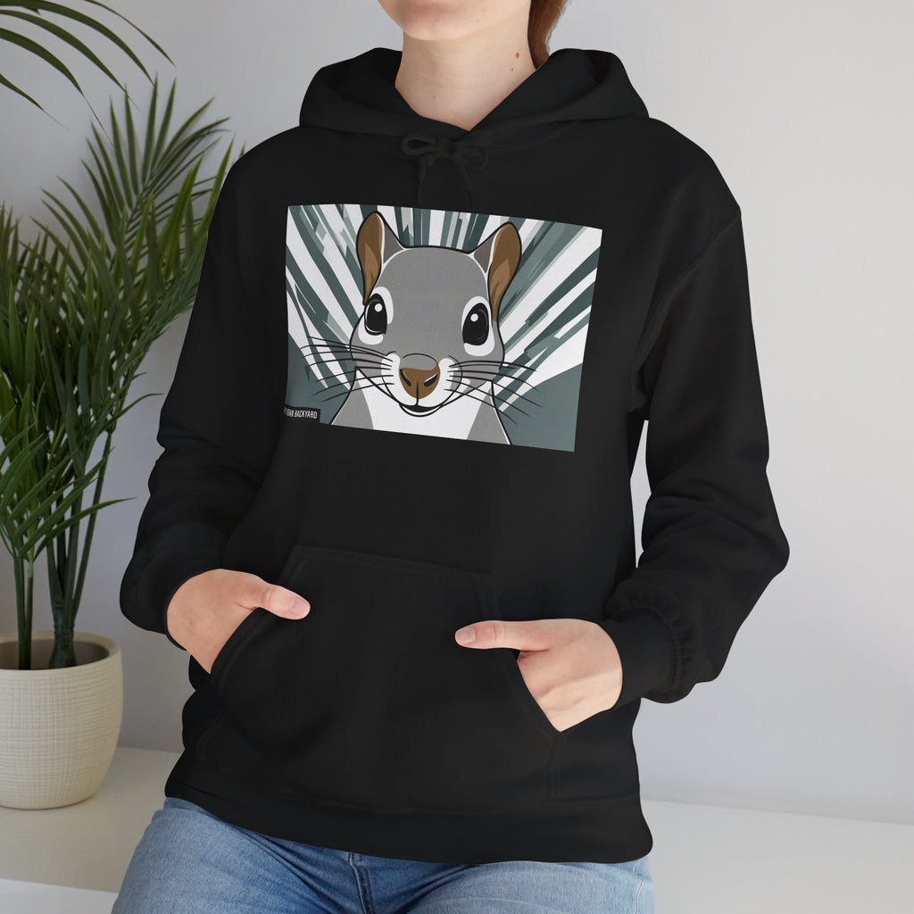 Cute Squirrel Graphic Hoodie, Cozy Unisex Sweatshirt, Nature Lover Gift, Autumn Fashion, Animal Art Clothing