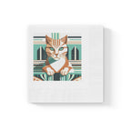 Art Deco Tabby Cat Napkins