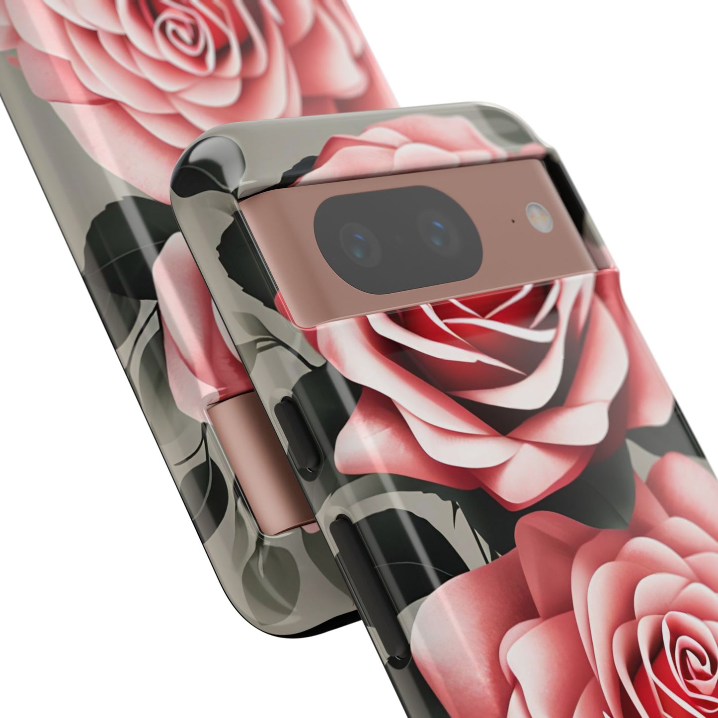 Pink Rose Flowers, Cell Phone Case - Apple, Samsung or Google Pixel