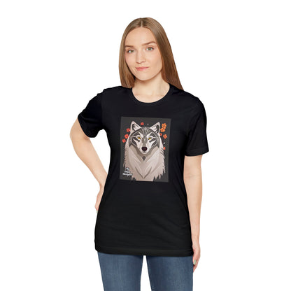 Art Deco Wolf, Soft 100% Jersey Cotton T-Shirt, Unisex, Short Sleeve, Retail Fit