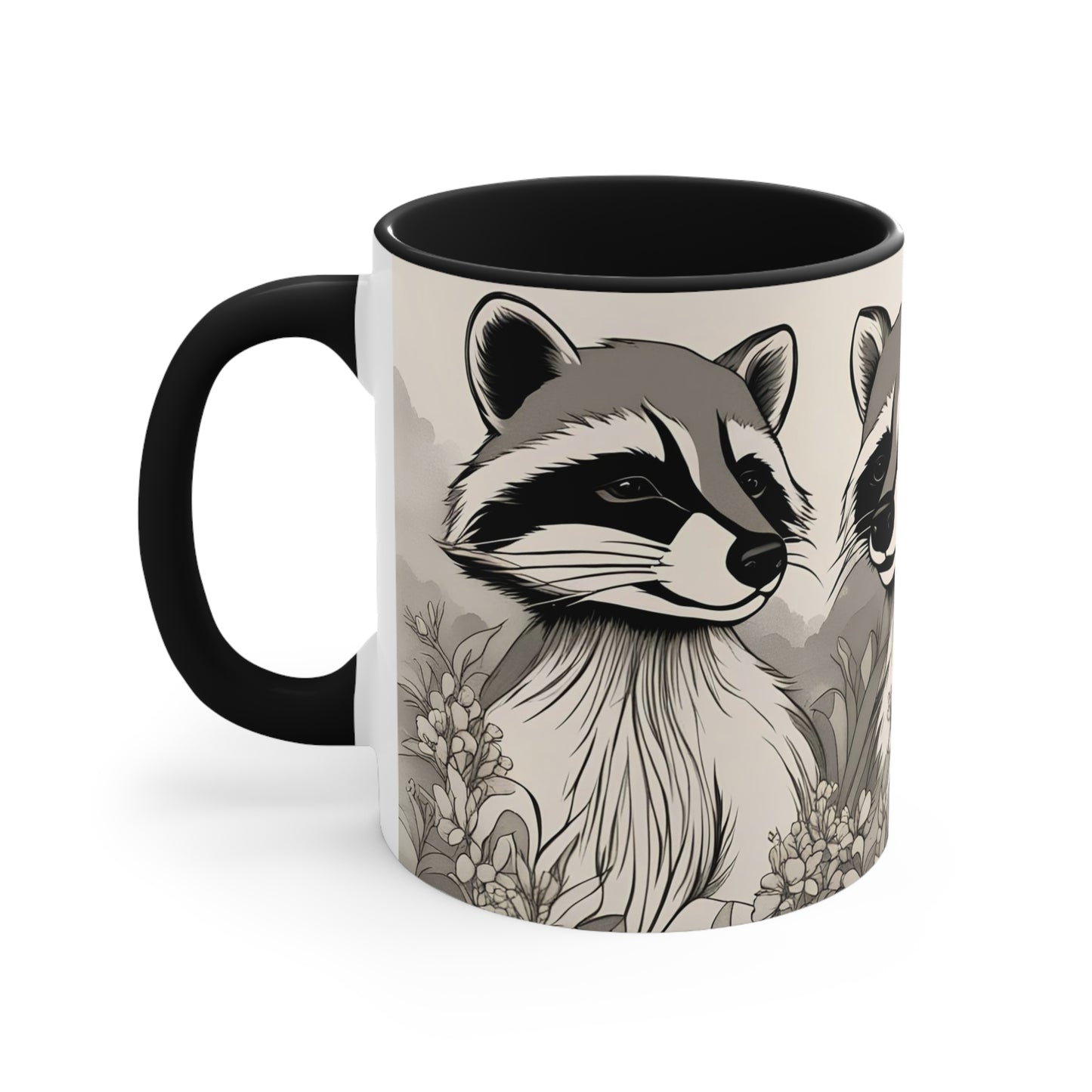 Three Raccoons, Ceramic Mug - Perfect for Coffee, Tea, and More!