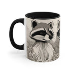 Three Raccoons, Ceramic Coffee Mug