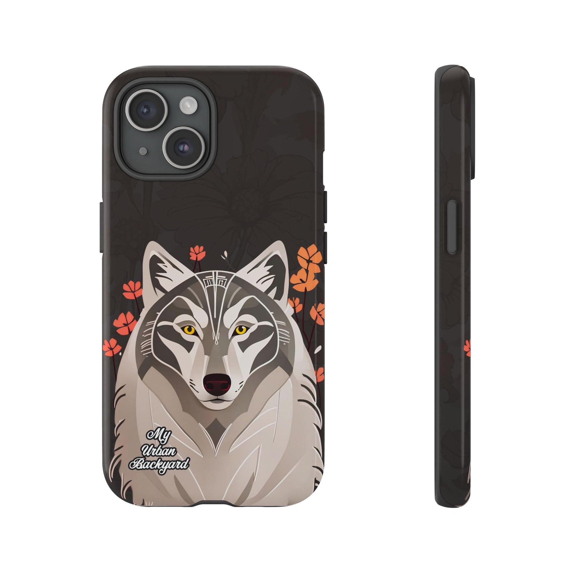 Art Deco Wolf, Cell Phone Case - Apple, Samsung, Google Pixel