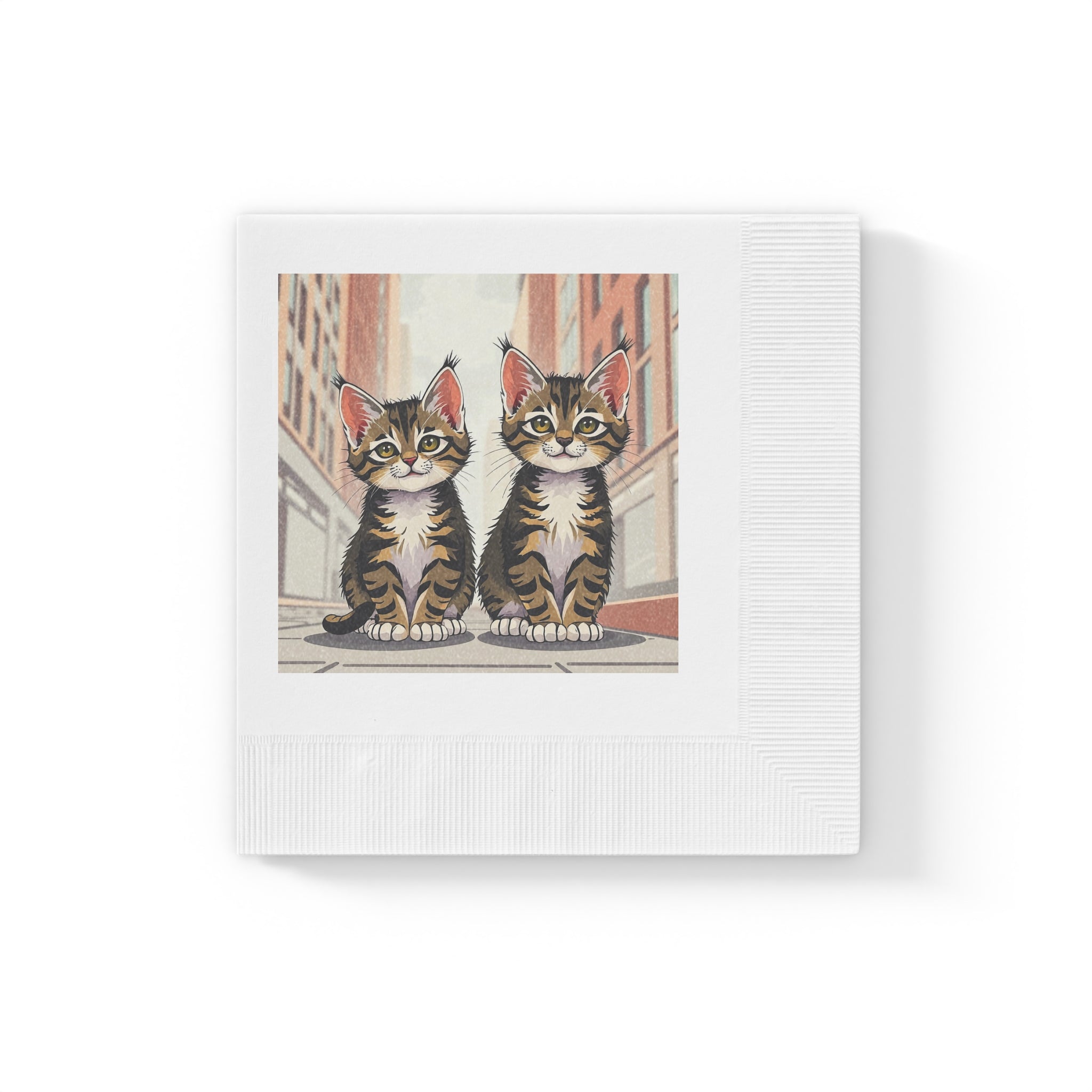 Cute Tabby Kittens Napkins