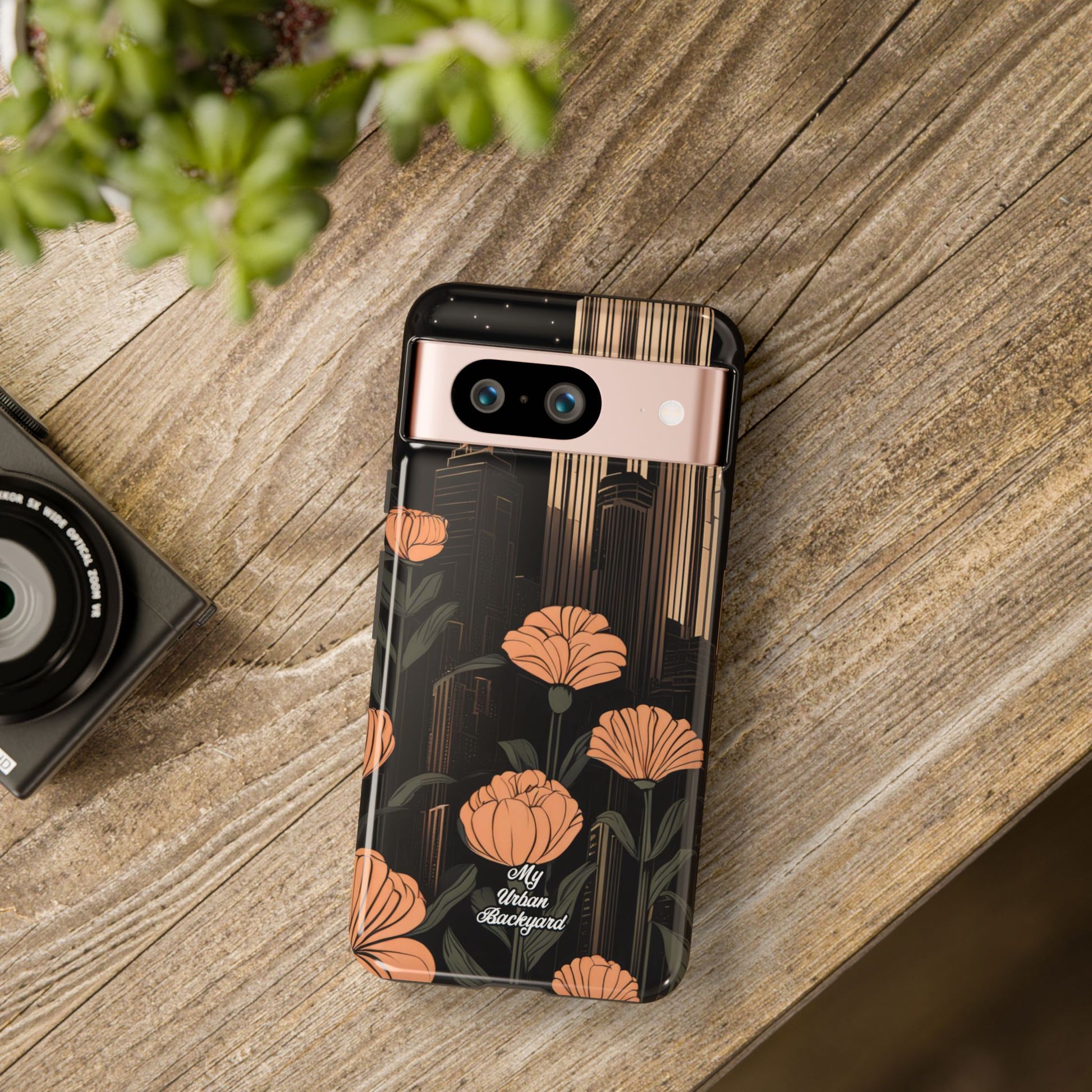 Urban Evening with Flowers, Cell Phone Case - Apple iPhone, Samsung Galaxy, Google Pixel