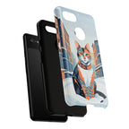 Claws Pawson in the Snow, Cell Phone Case - Apple, Samsung, Google Pixel