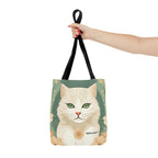 Blanca Purrington, Cat Tote Bag with Cotton Handles For Everyday Use, 3 Sizes