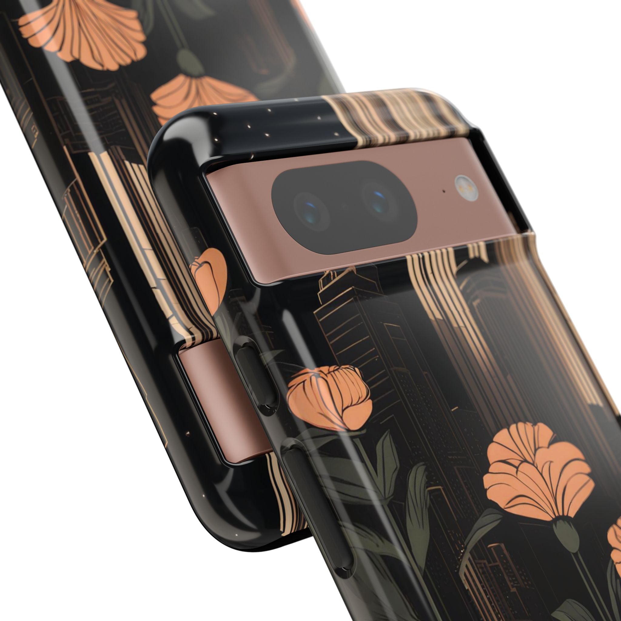 Urban Evening with Flowers, Cell Phone Case