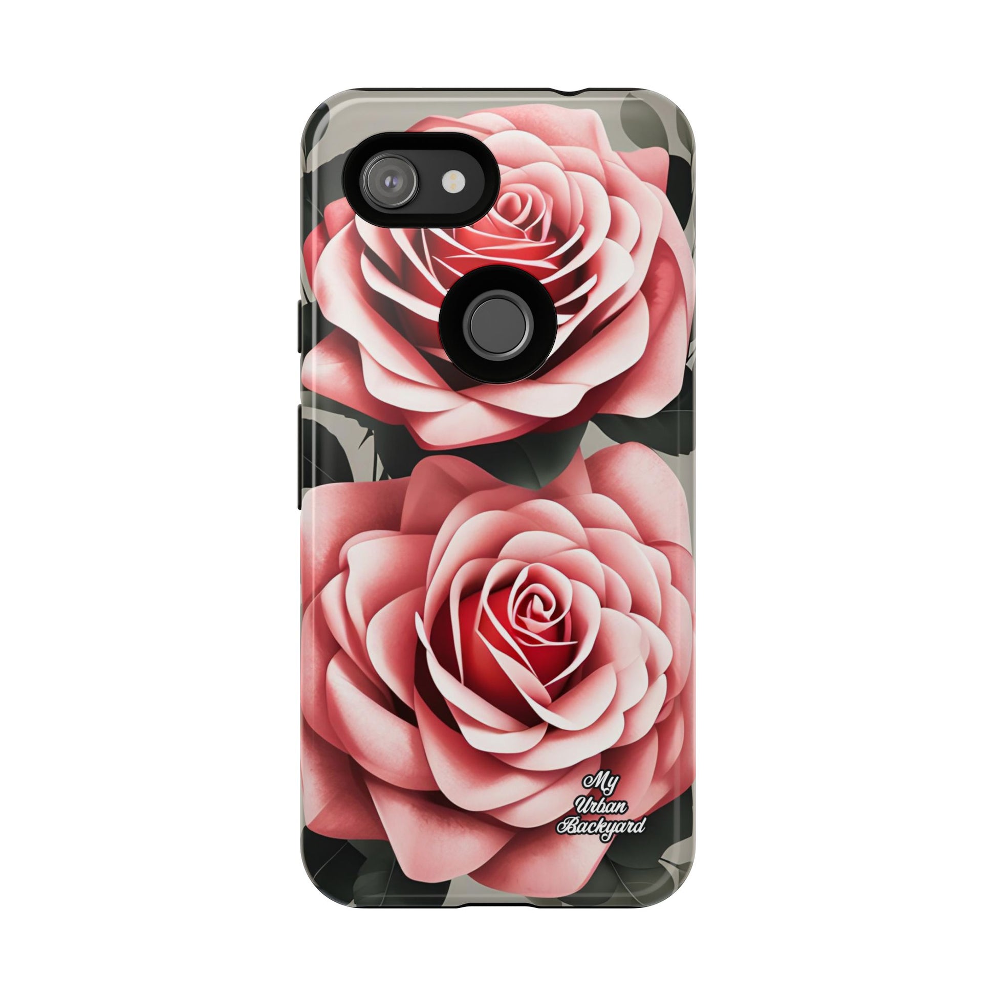 Pink Rose Flowers, Cell Phone Case - Apple, Samsung, Google Pixel