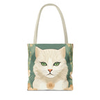 Blanca Purrington, Cat Tote Bag w Cotton Handles