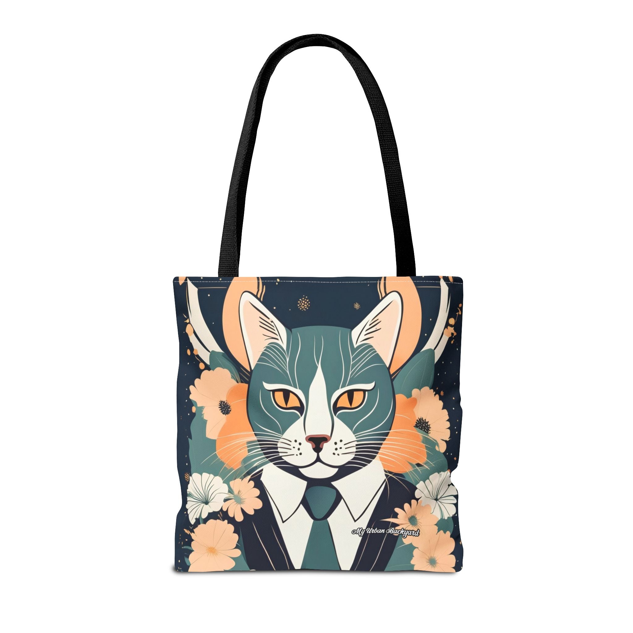 Simon Whiskerford, Cat Tote Bag with Cotton Handles For Everyday Use, 3 Sizes