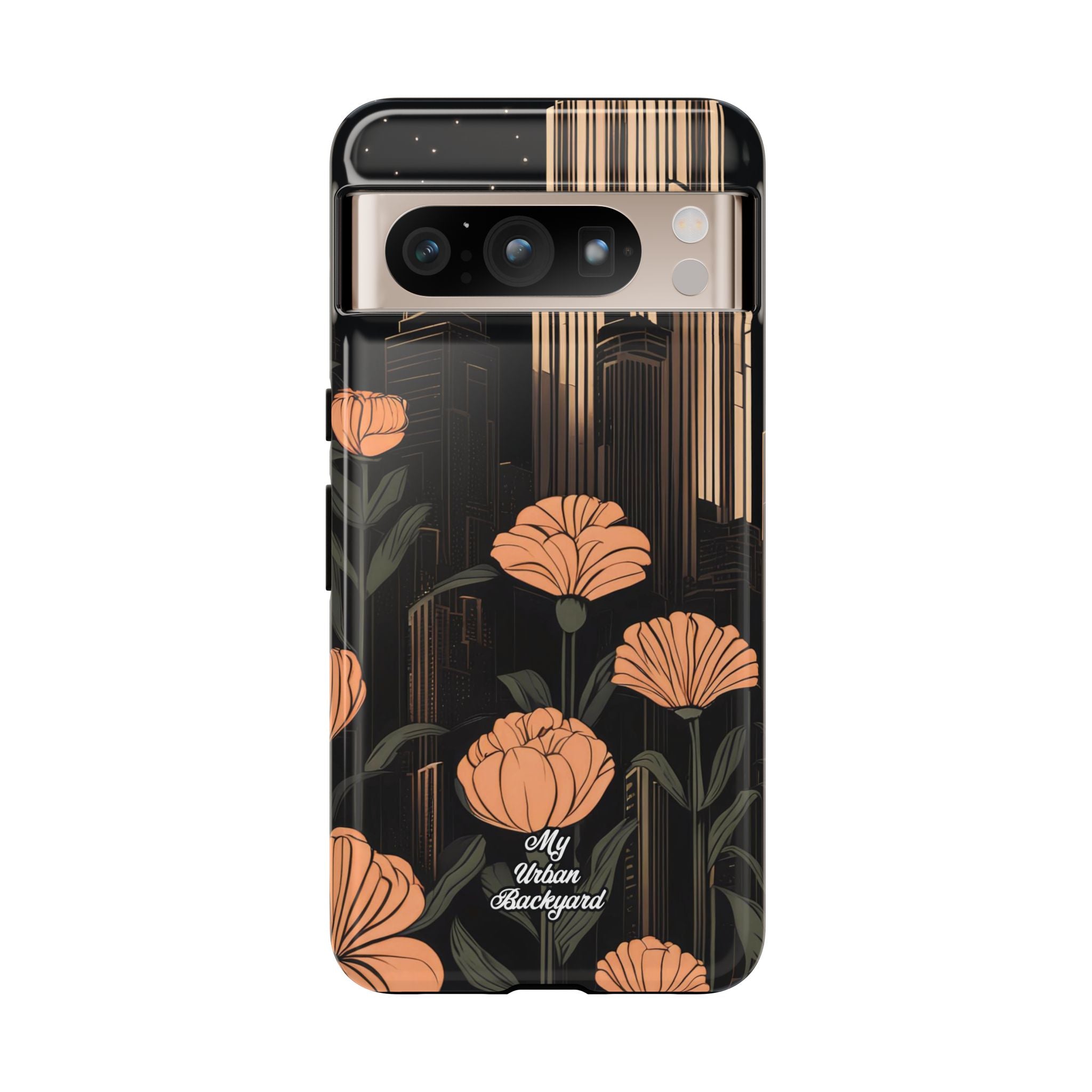 Urban Evening with Flowers, Cell Phone Case
