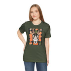 Goat with Orange Flowers, 100% Jersey Cotton T-Shirt