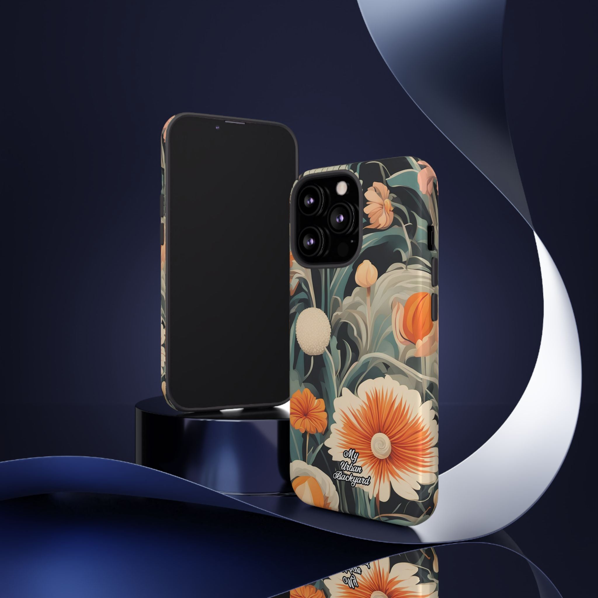 Orange and White Flowers, Cell Phone Case - Apple, Samsung, Google Pixel