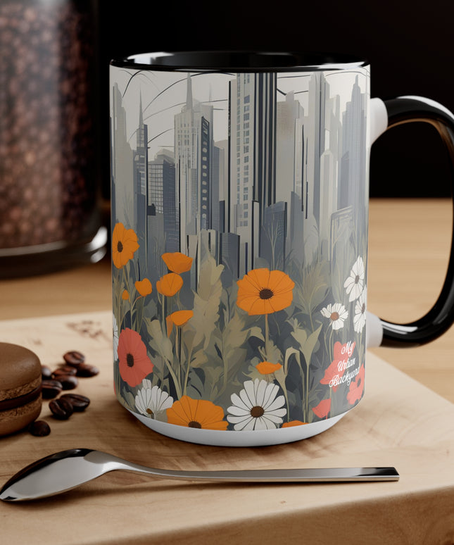 Urban Wildflowers, Ceramic Mug - Perfect for Coffee, Tea, and More!