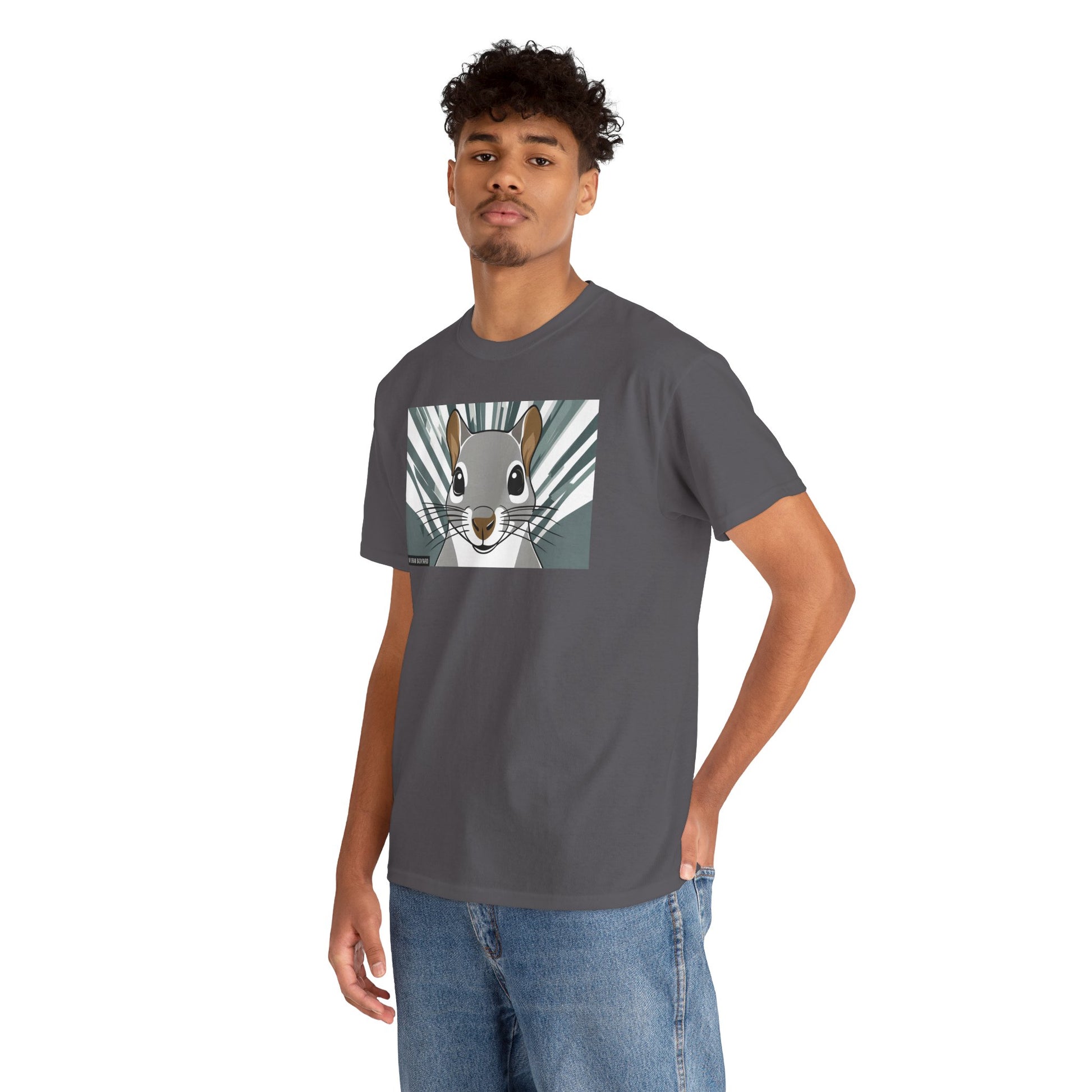 Cute Squirrel Graphic Tee, Unisex Cotton T-Shirt, Nature Lover Gift, Animal Art Top, Casual Wear